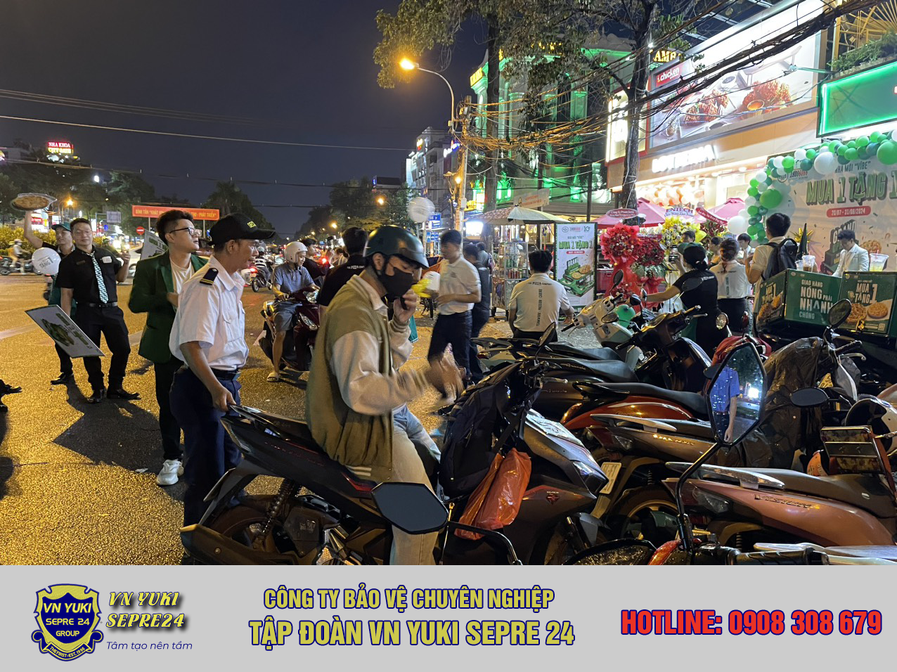 Cho thuê bảo vệ giữ xe