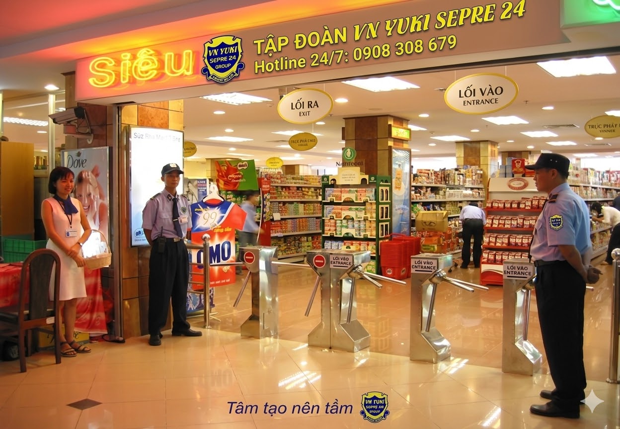 Dịch vụ bảo vệ siêu thị chuyên nghiệp